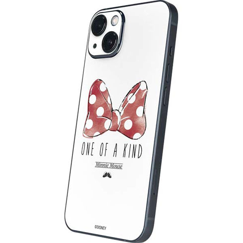 Disney Minnie Mouse One Of A Kind Bow iPhone 14 Plus Skin